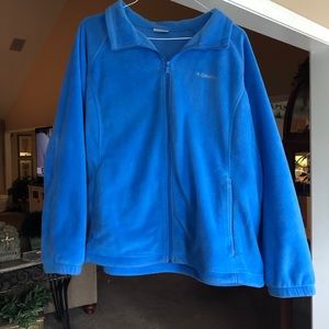 Blue Columbia Jacket With Pockets